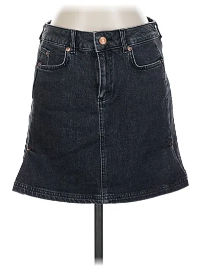 Pre-owned Pilcro Denim Skirt In Gray
