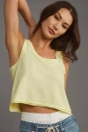 Pilcro Easy Crop Tank Top In Yellow