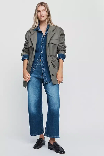 Pilcro Edie High-rise Straight-leg Jeans In Blue
