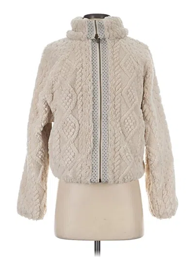 Pre-owned Pilcro Faux Fur Jacket In Ivory