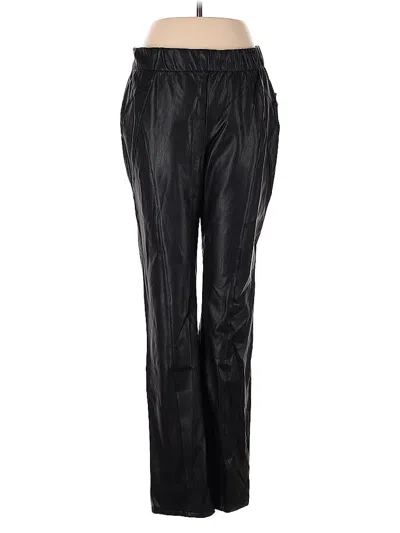 Pre-owned Pilcro Faux Leather Pants In Black