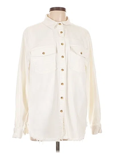 Pre-owned Pilcro Fleece Jacket In Ivory