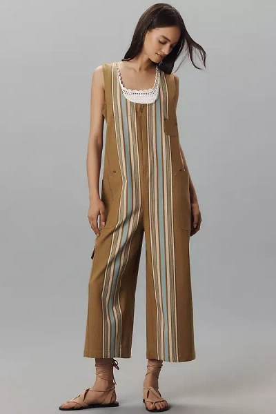 Pilcro Front-zip Utility Overalls
