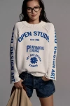 Pilcro Graphic Printed Crew-neck Sweater In Multicolor