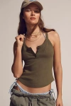 Pilcro Hang Ten Layering Tank Top In Green
