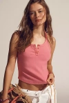 Pilcro Hang Ten Layering Tank Top In Pink