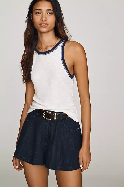 Pilcro Hanky Denim Shorts In Blue