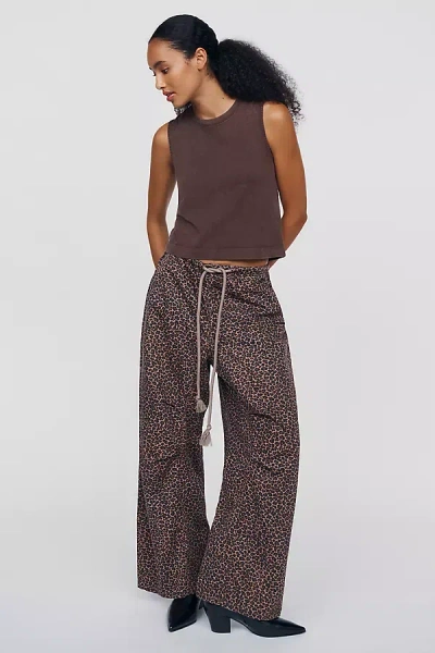 Pilcro Hannah Wide-leg Pants In Brown