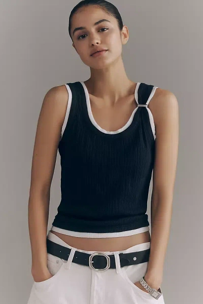 Pilcro Hardware Tank Top In Blue