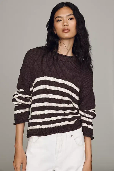 Pilcro Harlow Oversized Roll-neck Sweater By  In Animal Print