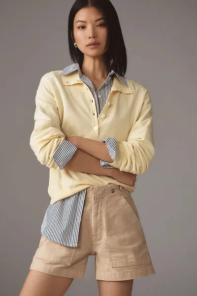 Pilcro Henri Camper Shorts In Beige