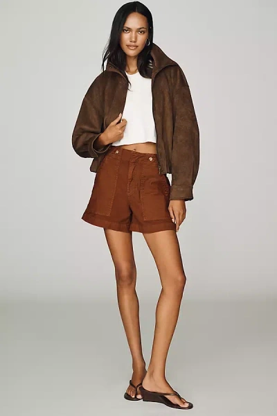 Pilcro Henri Camper Shorts In Brown
