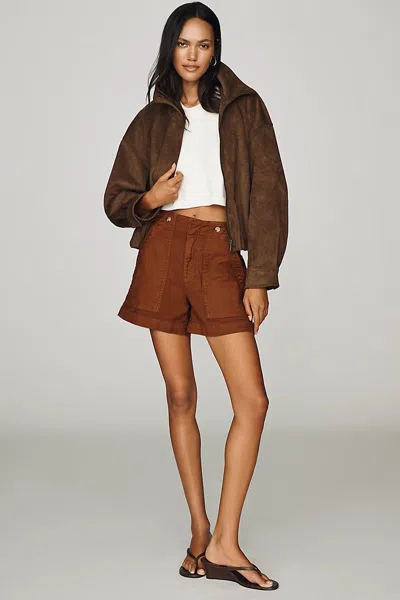 Pilcro Henri Camper Shorts In Brown