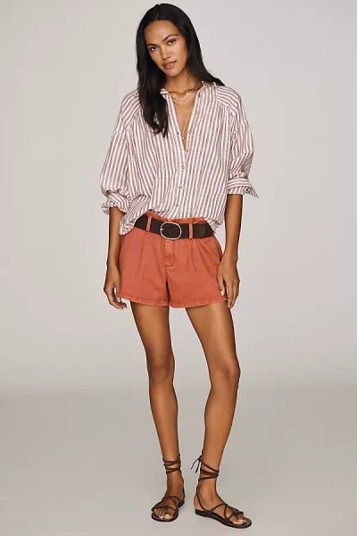 Pilcro Heritage Chino Shorts In Brown