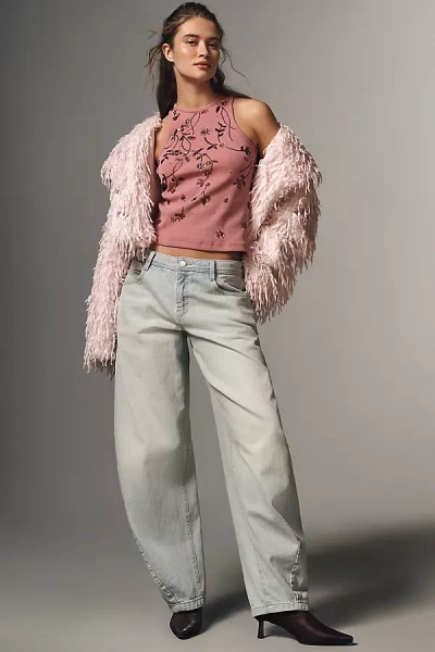 Pilcro High-rise Balloon Jeans In Blue