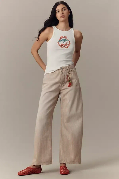 Pilcro High-rise Carpenter Barrel Jeans In Orange