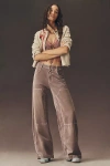Pilcro High-rise Puddle Curve Taper Jeans In Pink