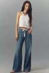 Pilcro High-rise Pull-on Flare Jeans In Blue