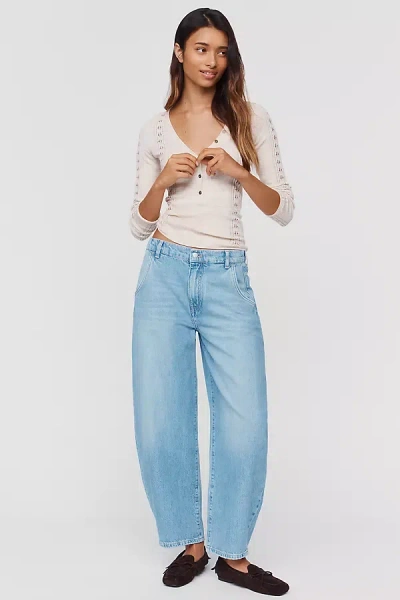 Pilcro High-rise Balloon Leg Jeans In Blue