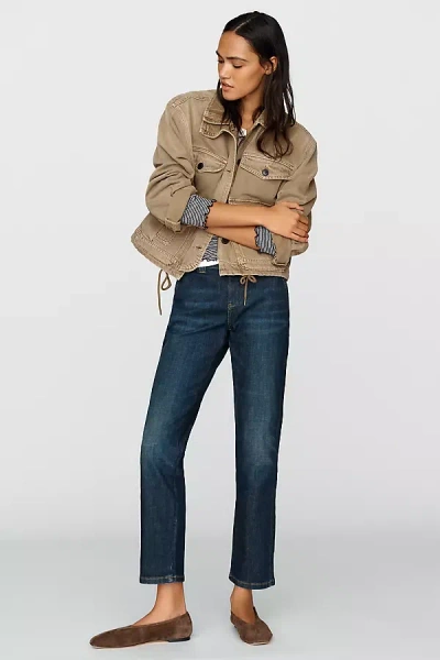 Pilcro Indie Low Rise Slim Straight-leg Jeans In Blue