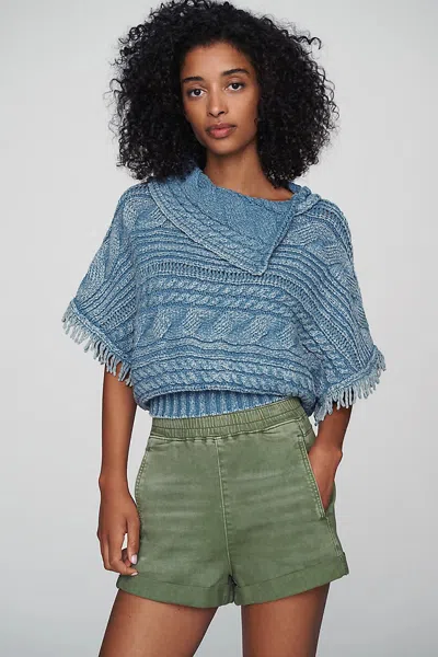 Pilcro Izzie Relaxed Pull-on Shorts In Blue