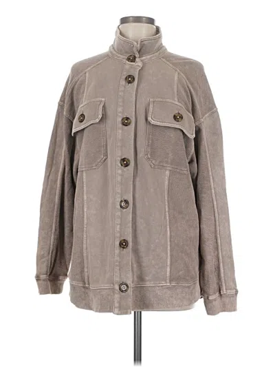 Pre-owned Pilcro Jacket In Gray