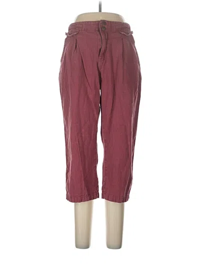 Pre-owned Pilcro Jeggings In Burgundy