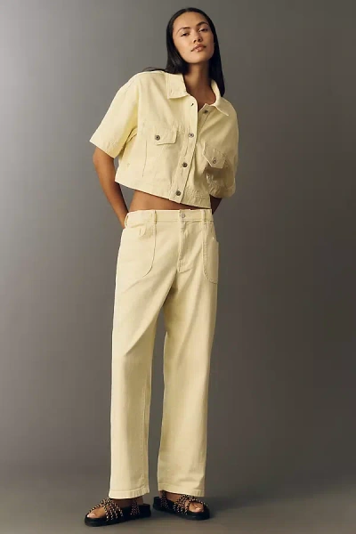 Pilcro Jenna Regenerative Cotton Mid-rise Relaxed Jeans By  In Yellow