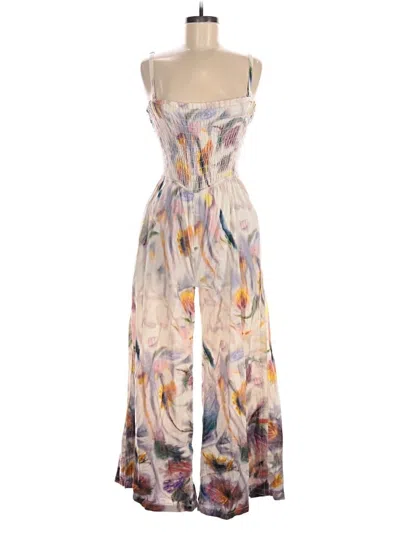 Pre-owned Pilcro Jumpsuit In Ivory