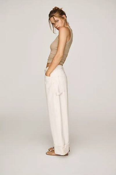 Pilcro Kayden High-rise Carpenter Barrel Jeans In Neutral