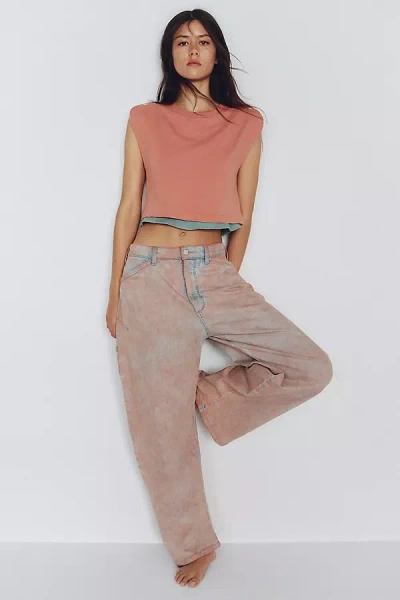 Pilcro Kayden High-rise Carpenter Barrel Jeans In Purple