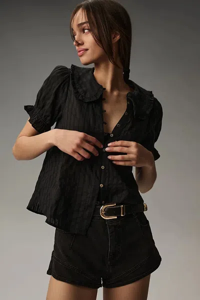 Pilcro Keira Blouse In Black