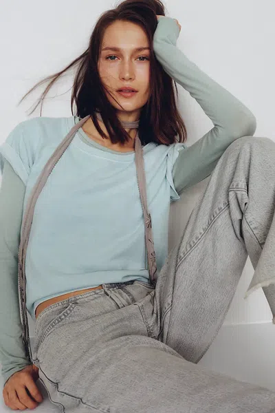 Pilcro Knit Project Billie Tee In Multi