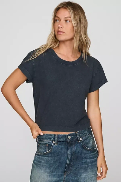 Pilcro Knit Project Billie Tee In Blue