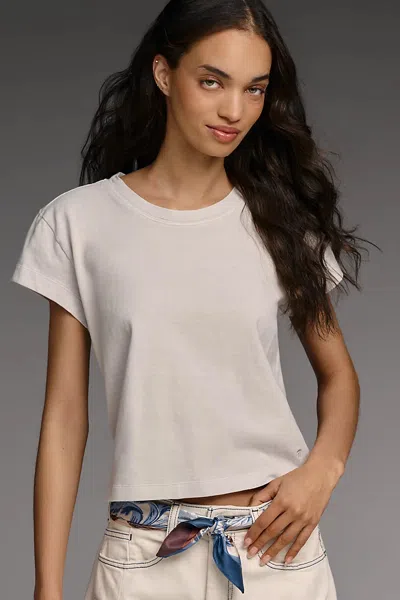 Pilcro Knit Project Billie Tee In White