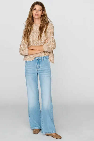 Pilcro Le Brun Low Rise Bootcut Jeans In Light Wash