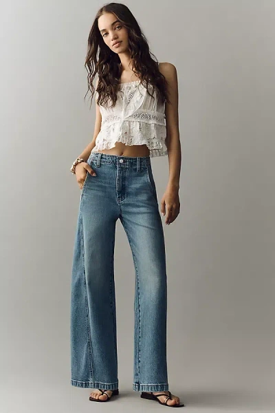 Pilcro Lex Mid-rise Tapered Jeans By  In Blue