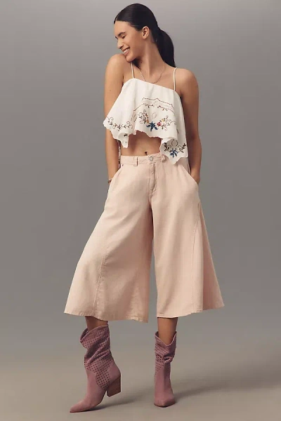 Pilcro Linen Blend Culottes Pants