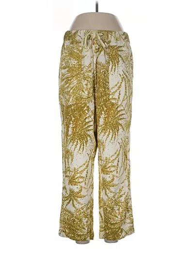 Pre-owned Pilcro Linen Pants In Gold