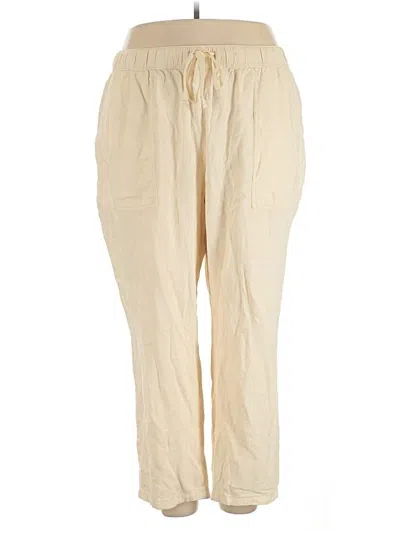 Pre-owned Pilcro Linen Pants In Ivory