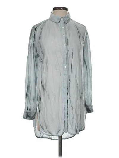 Pre-owned Pilcro Long Sleeve Blouse In Gray