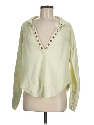 Pre-owned Pilcro Long Sleeve Blouse In Green