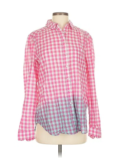Pre-owned Pilcro Long Sleeve Button Down Shirt In Pink