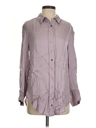 Pre-owned Pilcro Long Sleeve Button Down Shirt In Purple