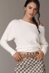 Pilcro Long-sleeve Cozy Top In White
