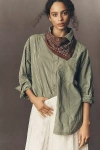 Pilcro Long-sleeve Reworked Buttondown Top In Multi