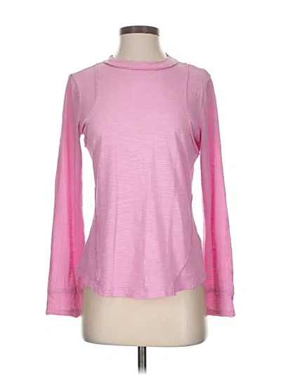 Pre-owned Pilcro Long Sleeve T-shirt In Pink