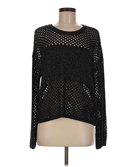 Pre-owned Pilcro Long Sleeve Top Black Keyhole Neckline Tops