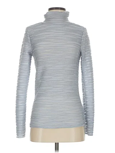 Pre-owned Pilcro Long Sleeve Top Gray Turtleneck Tops