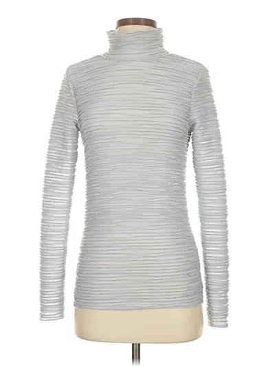Pre-owned Pilcro Long Sleeve Top Gray Turtleneck Tops